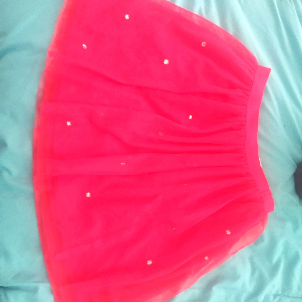 Girls red skirt
